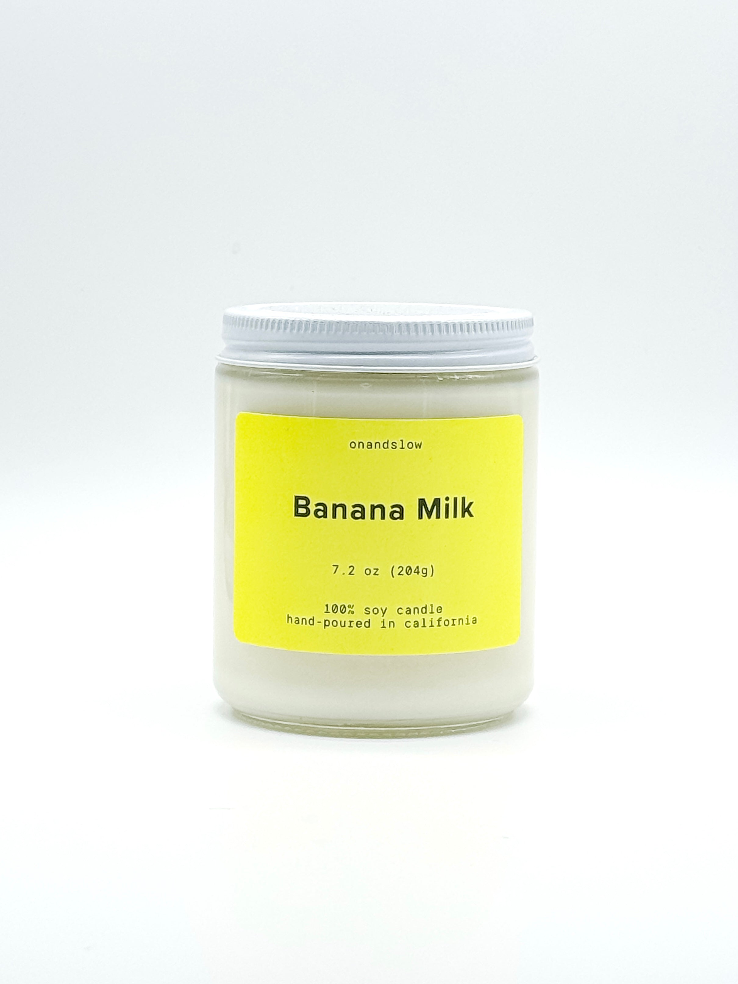 Banana Milk - Soy Candle – On & Slow | Natural Soy Wax Candles