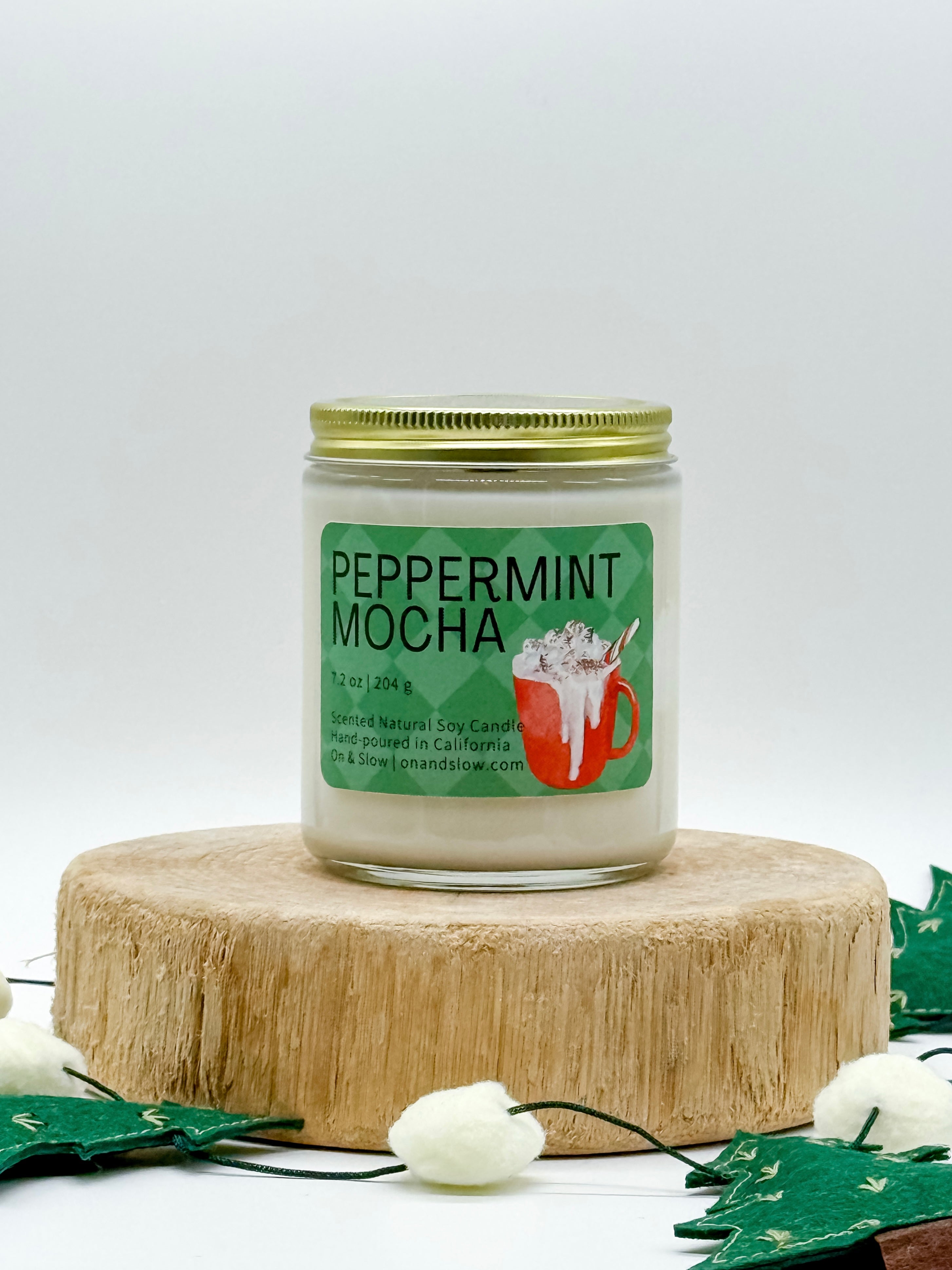 Peppermint Mocha - Soy Candle