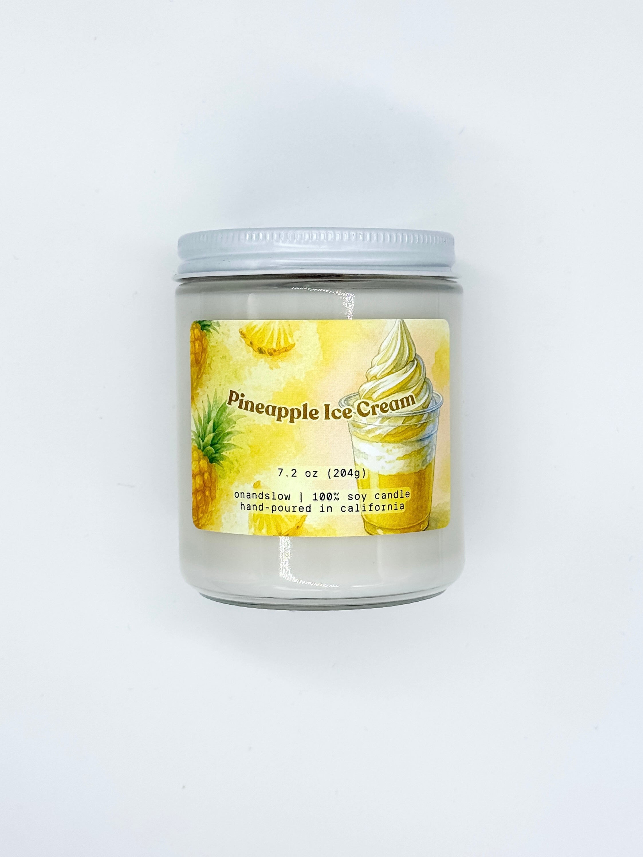 Pineapple Ice Cream - Soy Candle
