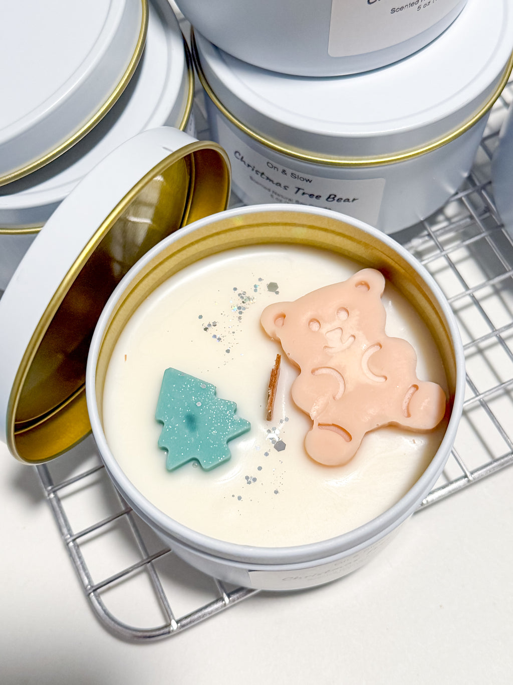 Christmas Tree Bear - Soy Candle