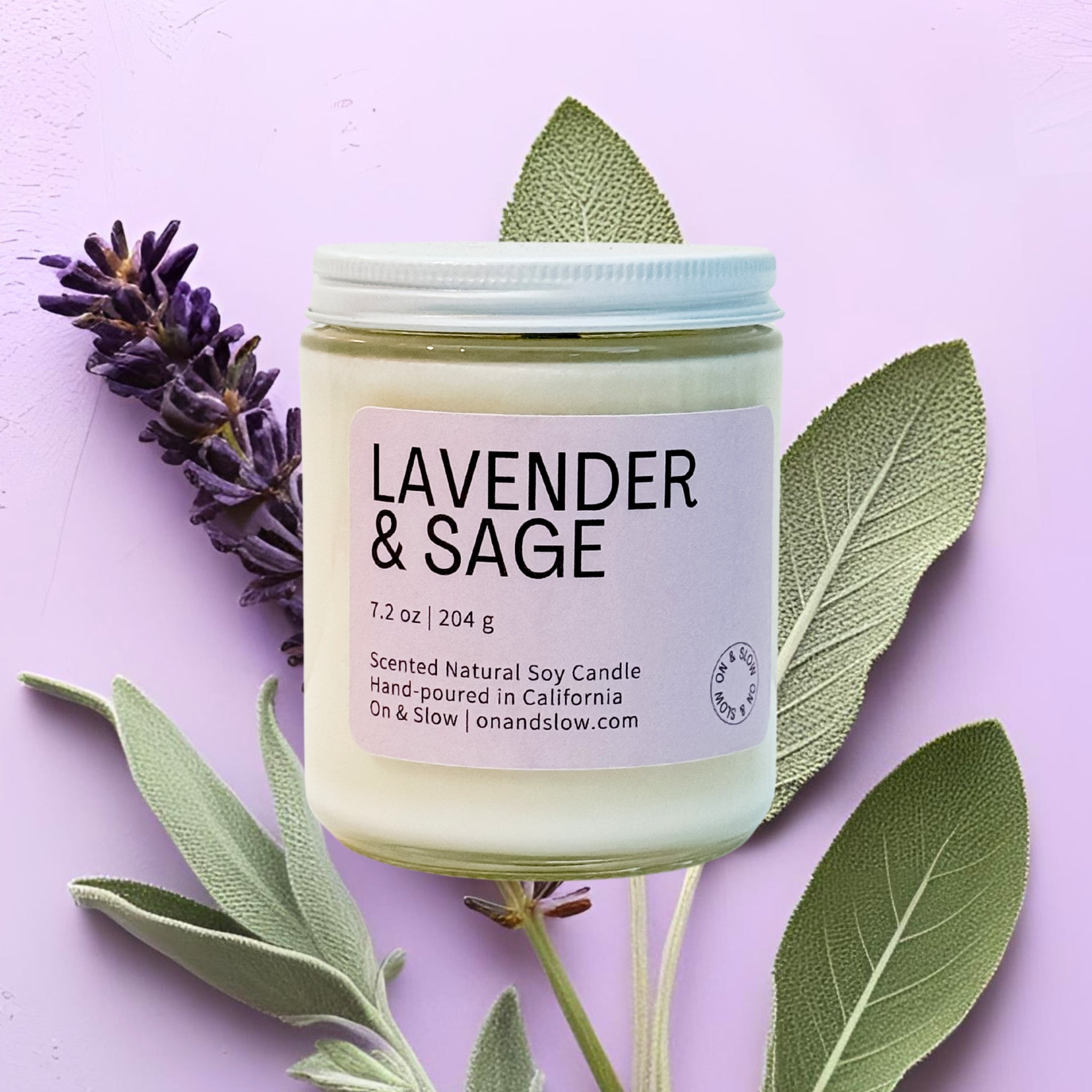 Lavender & Sage - Soy Candle
