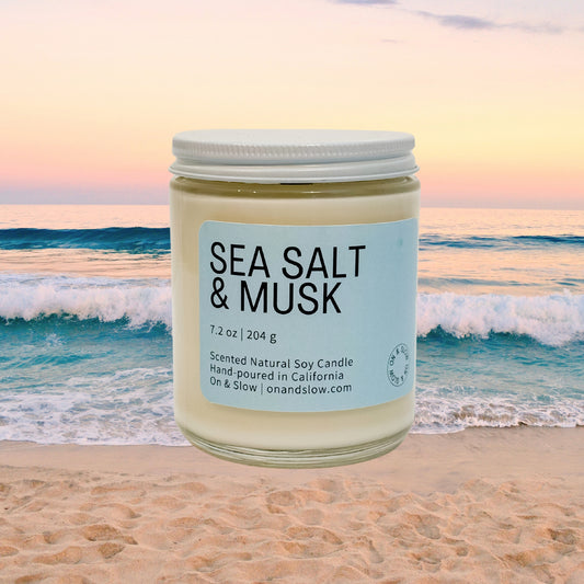 Sea Salt & Musk - Soy Candle