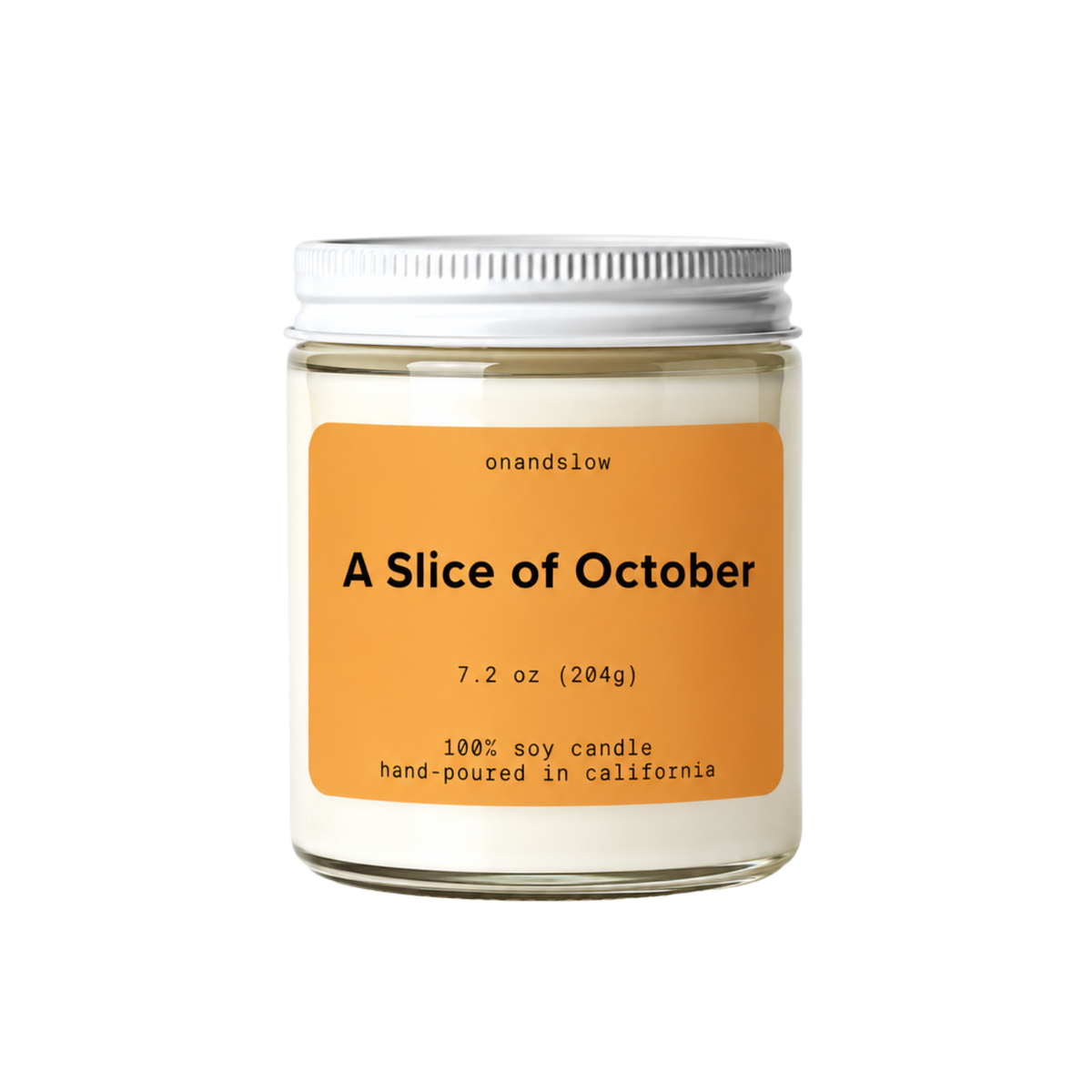 A Slice of October (Pumpkin Pie) - Soy Candle